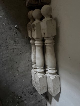 Balaustradas de hormigón blanco