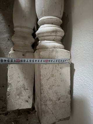 Balaustradas de hormigón blanco