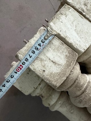 Balaustradas de hormigón blanco