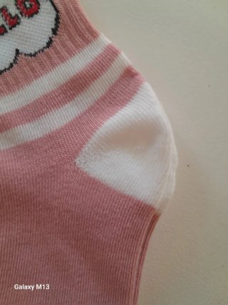 Calcetines Hello Kitty rosas y blancos
