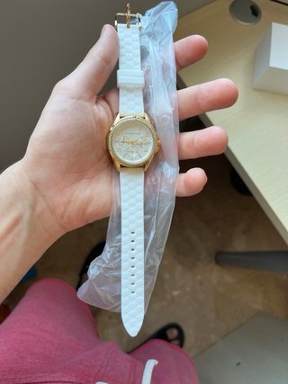 Reloj Michael Kors Pilot Multifunción Oro Blanco