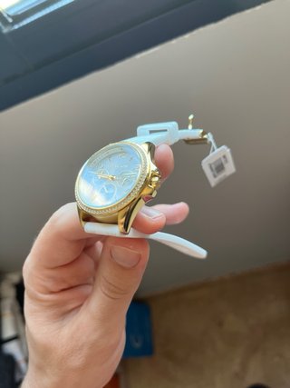 Reloj Michael Kors Pilot Multifunción Oro Blanco