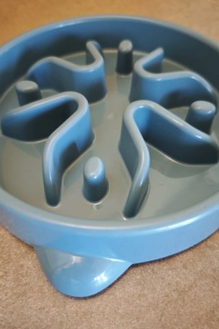 Comedero Antivoracidad Perro 16,3cm Azul