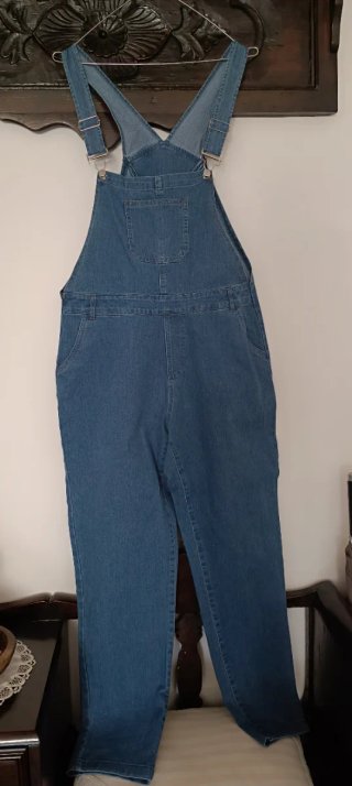 Pantalones Peto Vaqueros finos Mujer