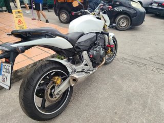 Honda Hornet Blanca y Dorada