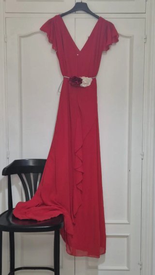 Vestido rojo Celestina talla 46