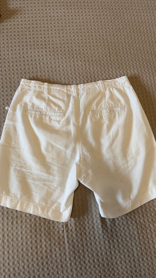 Pantalón Corto Lino Sfera Blanco