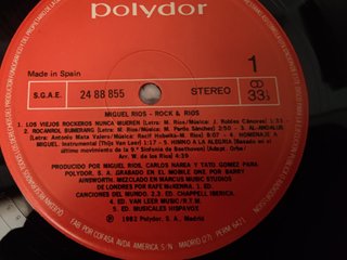 Vinilo Miguel Rios - Rock & Rios