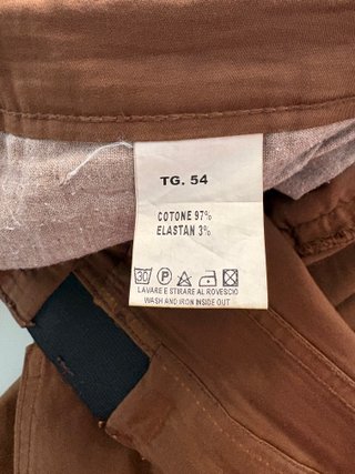Pantaloni freschi in cotone marrone