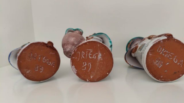 Lote 3 Figuras Cerámica Rafael Ortega