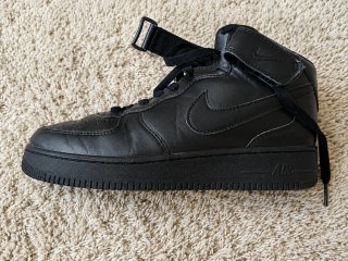 Nike Air Force 1 Mid Negras Talla 38