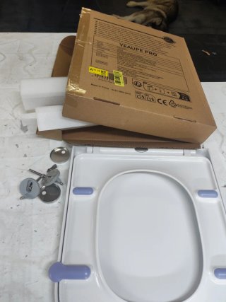 Tapa WC Cuadrada Corta YEAUPE PRO Blanca