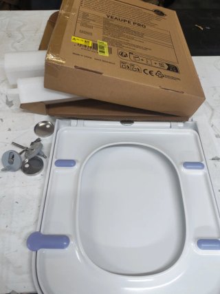 Tapa WC Cuadrada Corta YEAUPE PRO Blanca