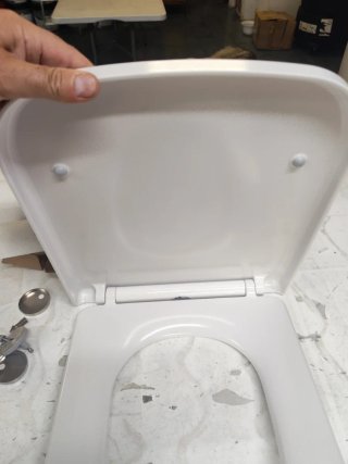 Tapa WC Cuadrada Corta YEAUPE PRO Blanca