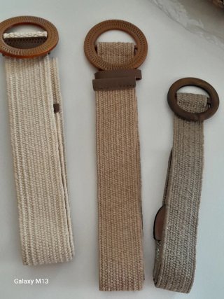 3 Cinturones Elásticos Esparto HASTA Talla 44