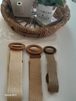 3 Cinturones Elásticos Esparto HASTA Talla 44