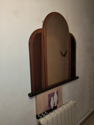 Espejo de madera vintage
