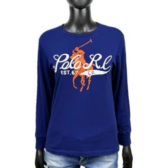 Polo Ralph Lauren T Shirt Donna M Logo Big Pony