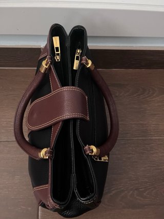 Bolso DOMINGO PIEL Negro y Marrón
