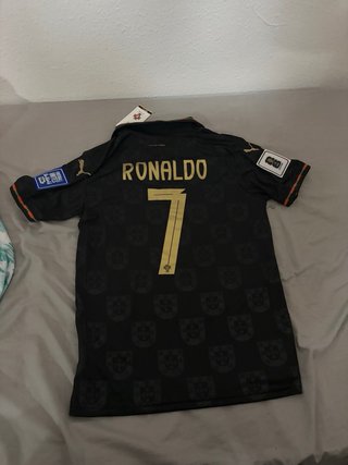 Camiseta Portugal  Negra
