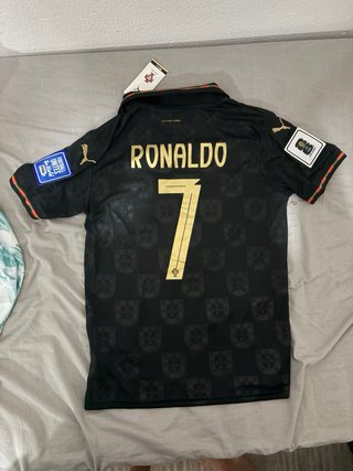Camiseta Portugal  Negra