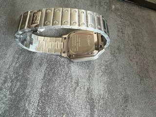 Reloj Plata y Blanco