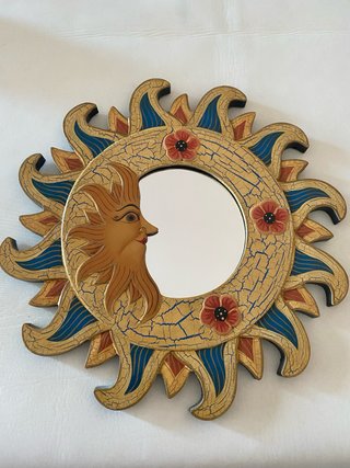 Specchio da parete Sole e Luna