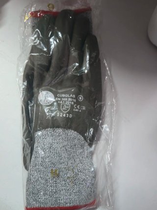 Guantes de trabajo CUBGLAS EN 388:2016 Talla 9 Pak