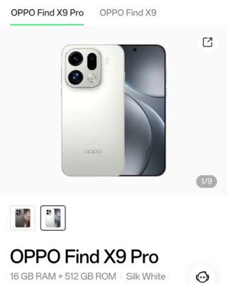 Oppo Find X9 Pro 512 GB Blanco