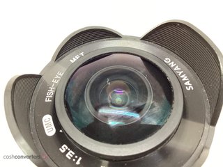 objetivos samyang samyang 7.5mm f/3.5 umc fish-eye mft para micro 4/3