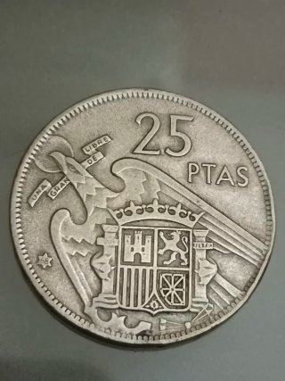 5 Pesetas 1957 Franco Caudillo de España