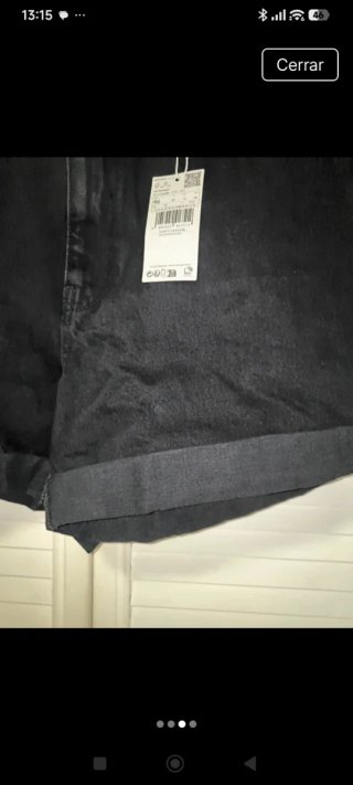 Pantalones cortos Mango Talla 46 Negros