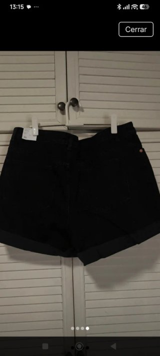 Pantalones cortos Mango Talla 46 Negros