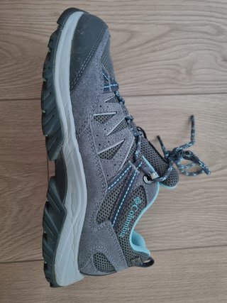 Zapatos de trekking Columbia grises y turquesa