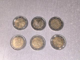 Lote 6 monedas de 2€ conmemorativas España