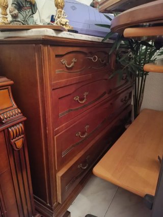 Dormitorio Matrimonio Madera Robusta 1.35