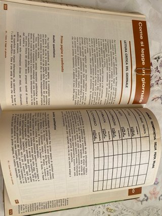 Vecchio libro di antologia per le scuole medie