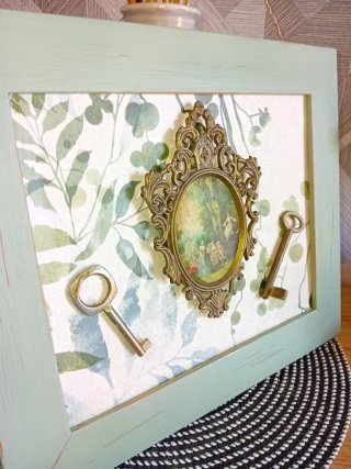 Cuadro Decorativo Vintage Llaves y marco antiguo