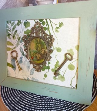 Cuadro Decorativo Vintage Llaves y marco antiguo