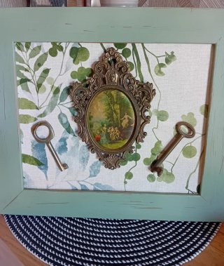 Cuadro Decorativo Vintage Llaves y marco antiguo