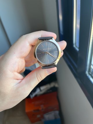 Reloj Michael Kors Slim Runway Marrón/Dorado