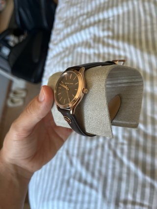 Reloj Michael Kors Slim Runway Marrón/Dorado