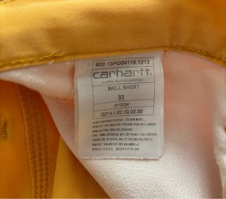 Bermudas Carhartt Amarillas