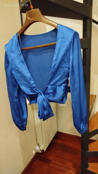 Zara Top Bluette Taglia M