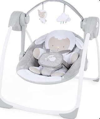 Columpio compacto Ingenuity Cuddle Lamb para bebés