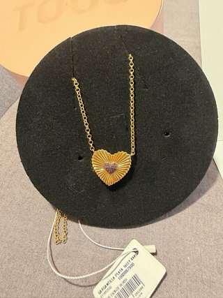 Collar Corazón Tous Baño Oro 18kt Plata