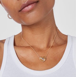 Collar Corazón Tous Baño Oro 18kt Plata