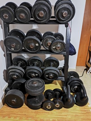 Rack Mancuernas y Mancuernas 2.5-25kg