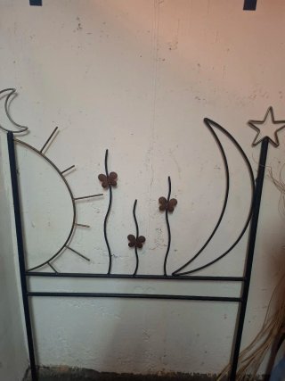 Cabecero infantil forja cama 90 sol luna estrellas