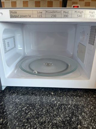 Microondas OK. Plata